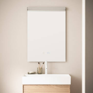 Jannada 85x60cm Anti-fog Tactile LED Decorative Mirror
