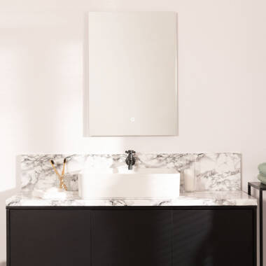 Small Mason Tactile Bathroom LED Mirror 68x48 cm