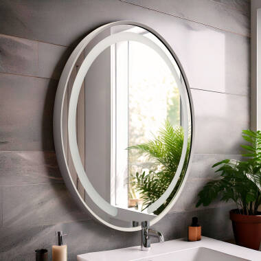 Nour Anti-Fog LED Mirror for Bathroom Ø60 cm