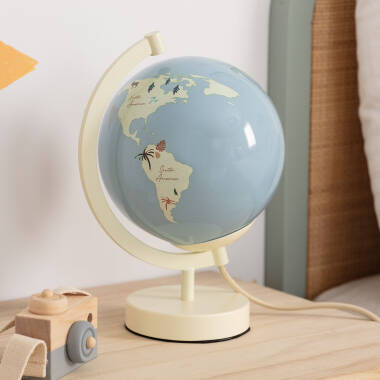 Lampada da Tavolo Mappamondo
