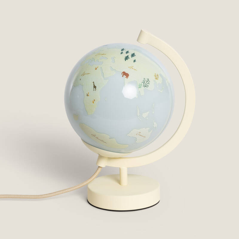 Bild von Tischlampe Weltkugel