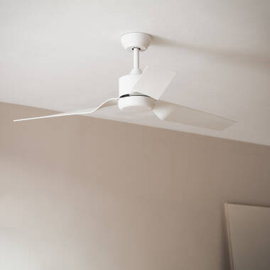 Deckenventilator Lautlos Minimal Weiß 132cm DC-Motor
