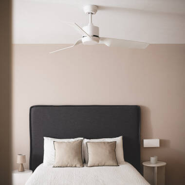 Image de Ventilateur de plafond Silencieux Minimal Blanc 132cm Moteur DC
