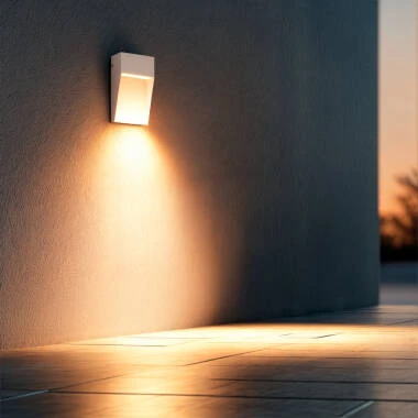 Applique Murale Extérieure LED 6,5 W CCT Sélectionnable Aluminium Saillie Carrée Jade