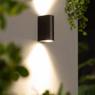 Black Gala Double-Sided Outdoor LED Wall Light