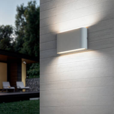 12W Luming White Rectangular Aluminum IP65 Double Sided LED Outdoor Wall Light