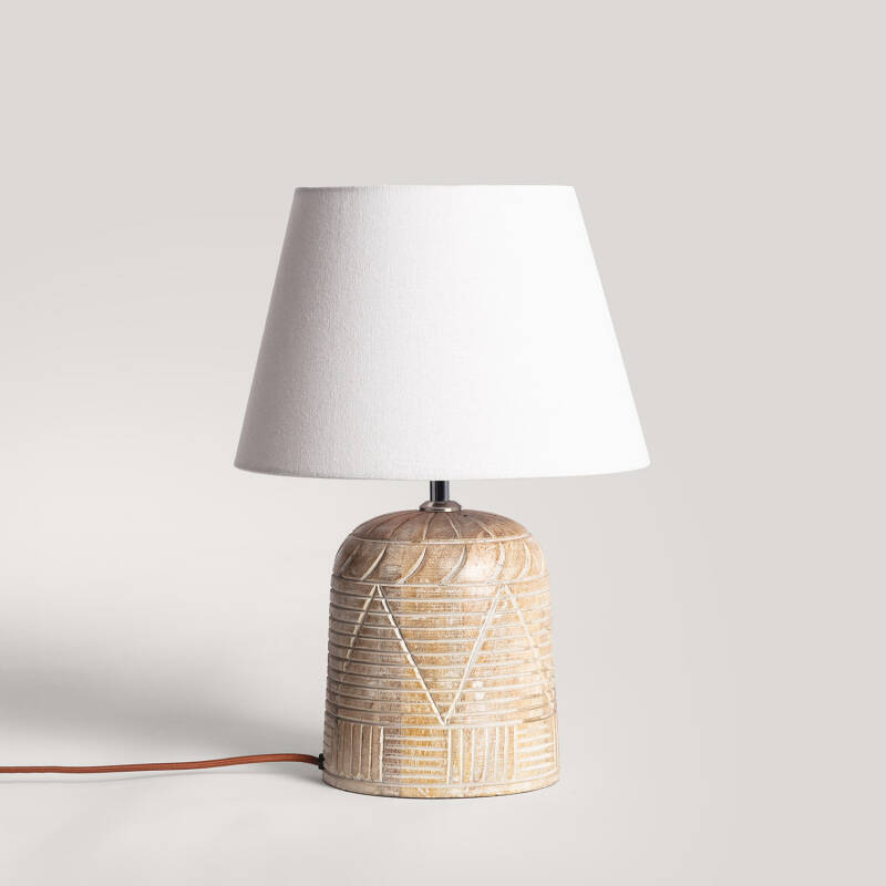 Image de Lampe à Poser en bois Koson ILUZZIA