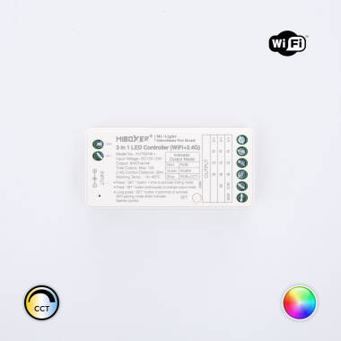 LED-Controller Dimmer RGB/RGBW/RGBWW 12/24V DC MiBoxer FUT037W+