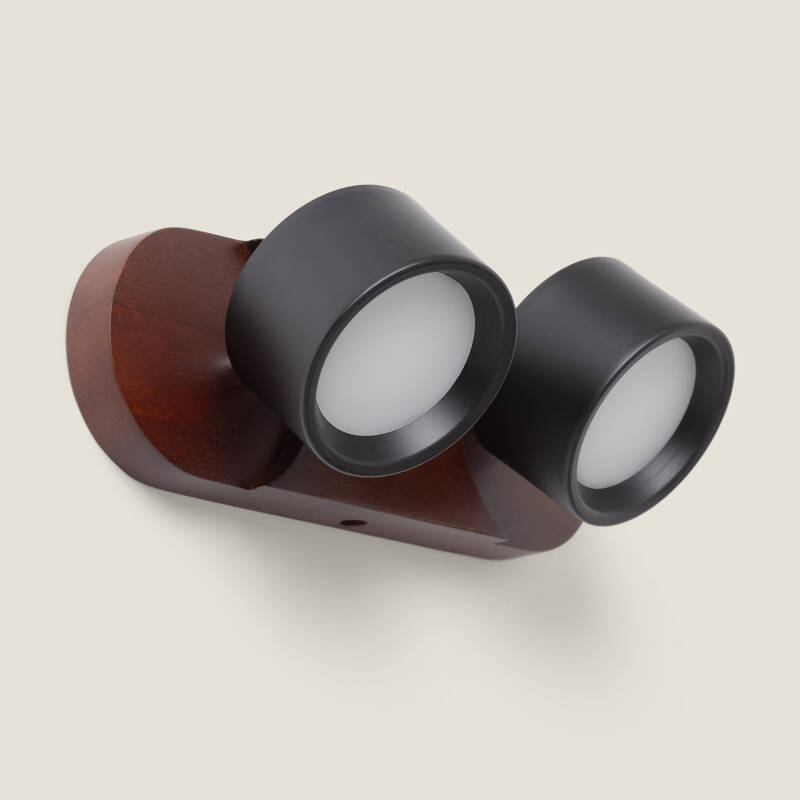 Image de Lampe Murale LED 10W Métal CCT Sélectionnable Cundra 2 Spots