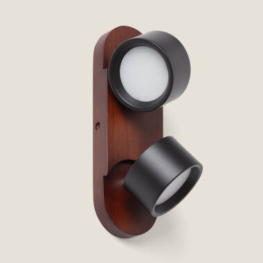 Image de Lampe Murale LED 10W Métal CCT Sélectionnable Cundra 2 Spots