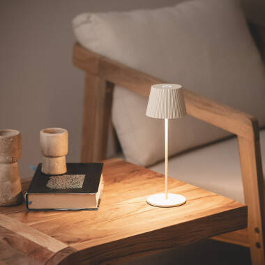 Image de Lampe à Poser LED Extérieure Portative Aluminium 1,2 W avec Batterie Rechargeable Willox