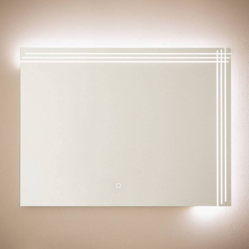 Obrázek Koupelnové Zrcadlo s LED Světlem 60x80 cm 