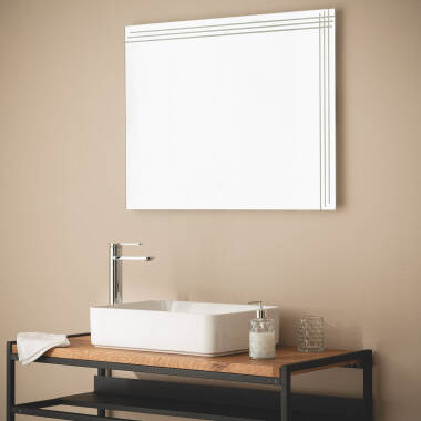 Obrázek Koupelnové Zrcadlo s LED Světlem 60x80 cm 