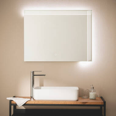 Obrázek Koupelnové Zrcadlo s LED Světlem 60x80 cm 