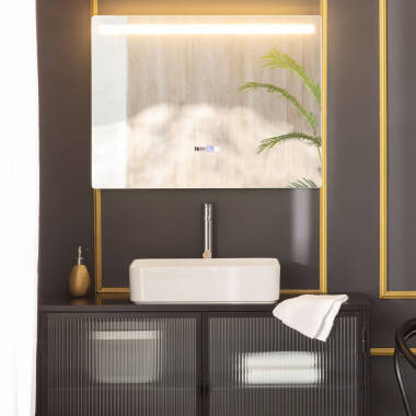 Lustro Ścienne LED Zapobieganie Parowaniu 60x80 cm Big Benagil
