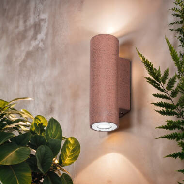 Banjar Cement Outdoor Double Sided Wall Lamp