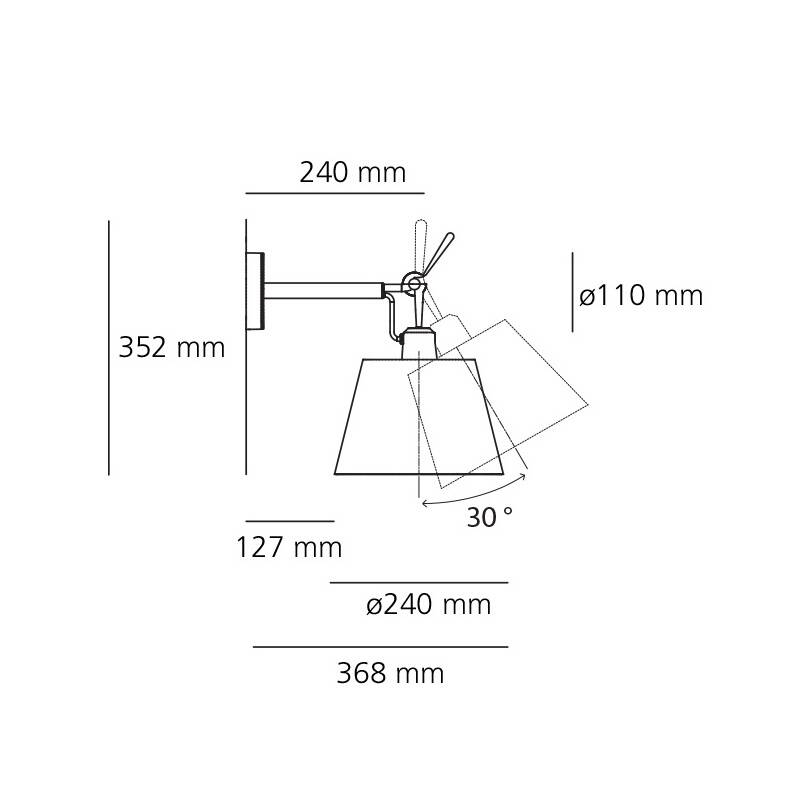 Afbeelding van Wandlamp Tolomeo Diffusore ARTEMIDE