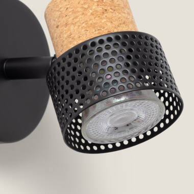 Bild von Wandleuchte aus Metall und Kork Liksy 