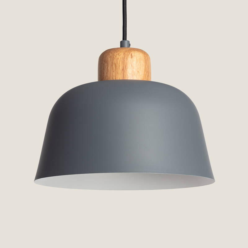 Image of Wawak Metal & Wood Pendant Lamp 