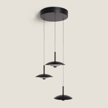 Image de Suspension LED 24W Métal CCT Sélectionnable  Shirak 3 Spots