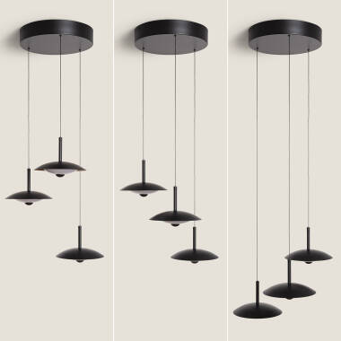 Image de Suspension LED 24W Métal CCT Sélectionnable  Shirak 3 Spots