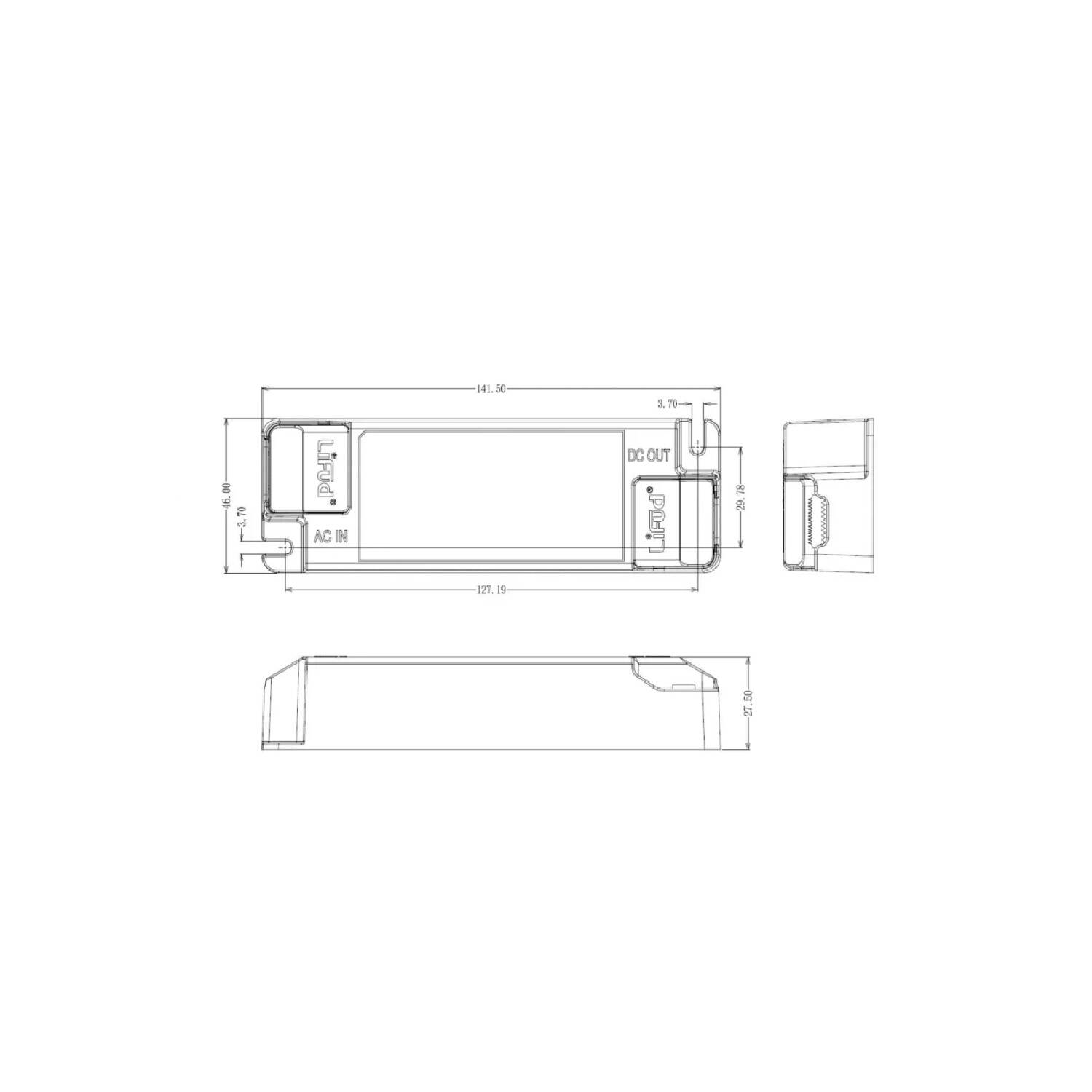 Driver  LIFUD Ściemnialny TRIAC Wyjście 25–42V DC 750–1050mA 40W ABTXXX - widok 2