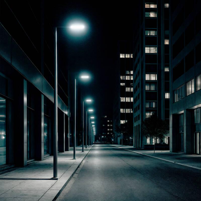 Bild von LED-Straßenleuchte 60W Harlem LUMILEDS Grau 