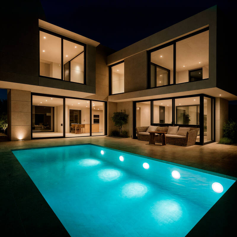 Immagine di Faretto Piscina LED Superficie Sommergibile 12V AC/DC IP68 35W