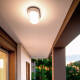 Image of White 15W Oval Hublot Outdoor LED Surface Panel IP65 85x173 mm