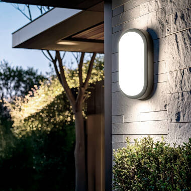 Venkovní Přisazené Stropní LED Svítidlo 15W Ovalní 85x173mm IP65 Hublot White
