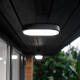 Afbeelding van Plafondlamp LED 15W Ovaal Outdoor 85x173 mm IP65 Hublot Black