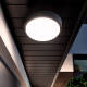 Image of Black Round 15W Hublot Outdoor LED Surface Panel IP65 Ø140 mm