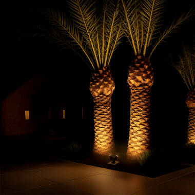 Image de Spot Extérieur LED Double 6W en Saillie Aluminium 14cm Hevlot