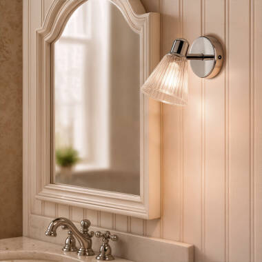 Lampe Murale Salle de Bain 1 Spot Chrome Rain
