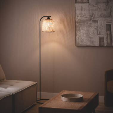 Image of Adola Bamboo Floor Lamp 