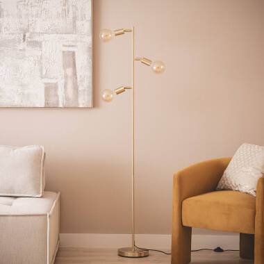 Afbeelding van Staande lamp metaal Aratz 3 Spots 