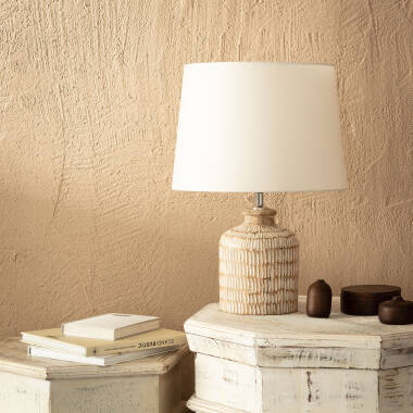 Immagine di Lampada da Tavolo Legno Govesan ILUZZIA 