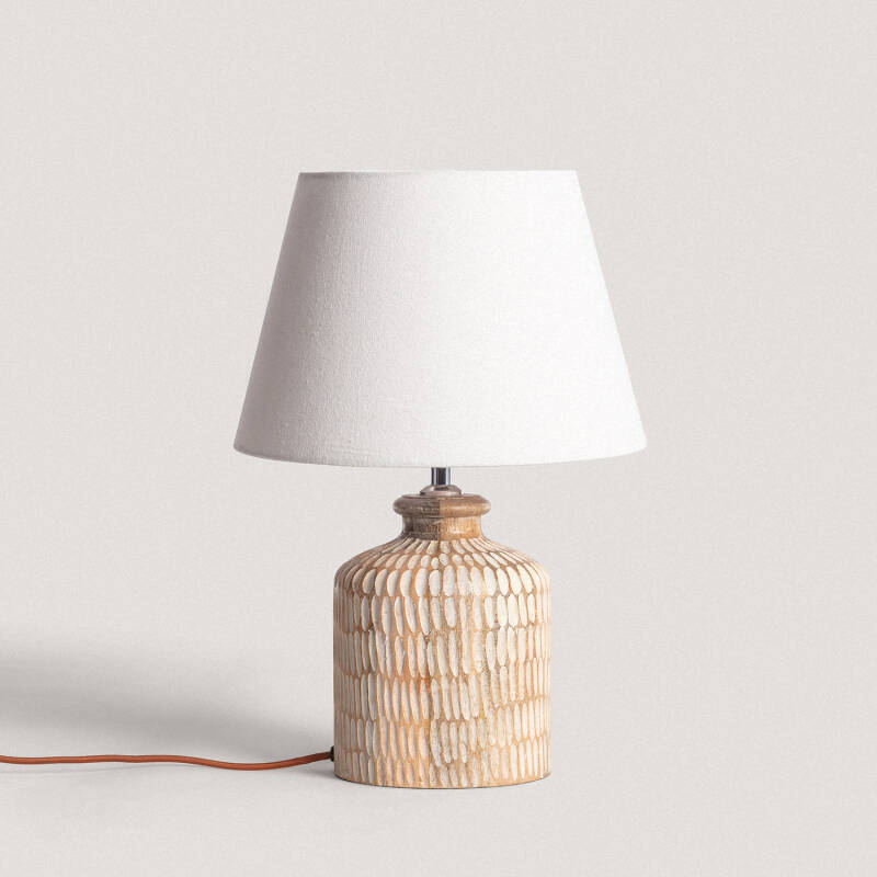 Image de Lampe à Poser en bois Govesan ILUZZIA