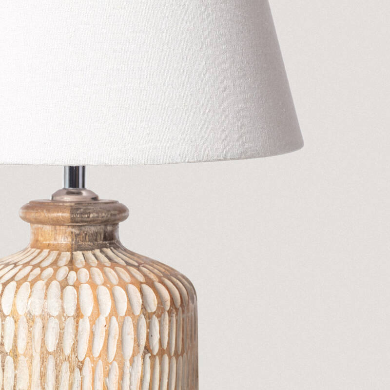 Image de Lampe à Poser en bois Govesan ILUZZIA