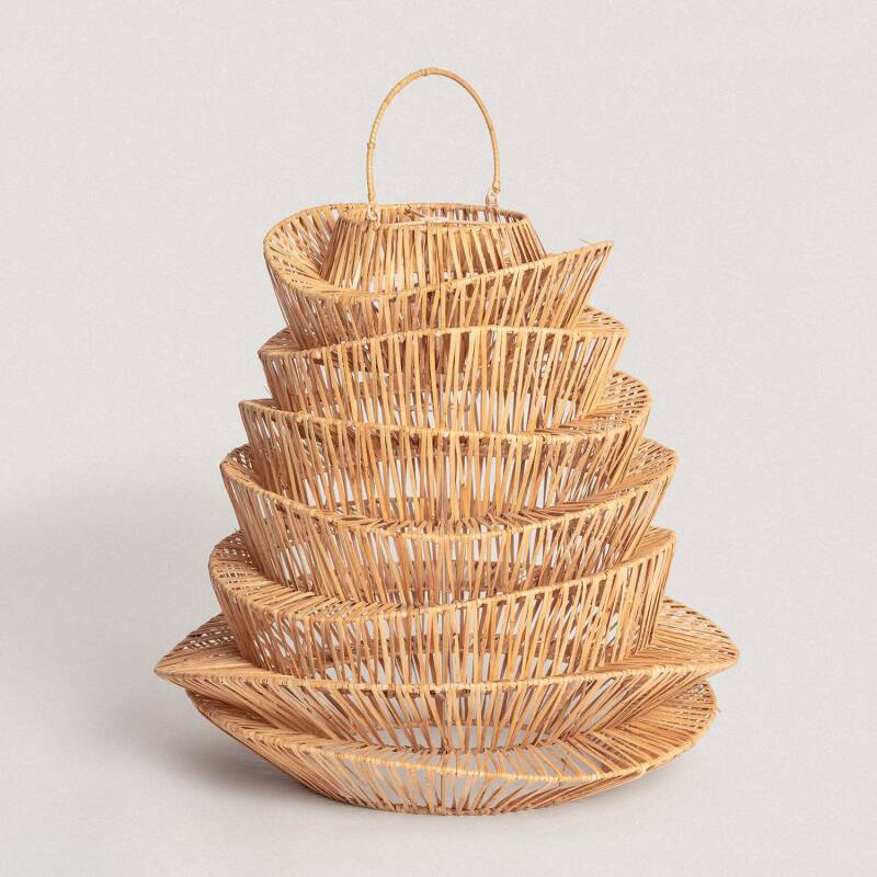 Bild von Lampenschirm für Hängeleuchte Rattan Halima Ø570 mm ILUZZIA