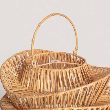 Bild von Lampenschirm für Hängeleuchte Rattan Halima Ø570 mm ILUZZIA