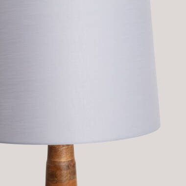 Afbeelding van Staandelamp Hout Zeil Rajesh ILUZZIA
