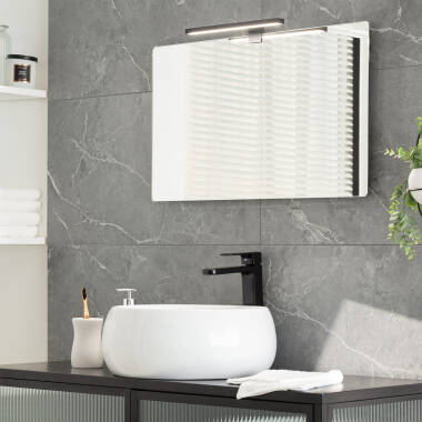 Immagine di Applique per Specchio del Bagno Carl 5W Nero 