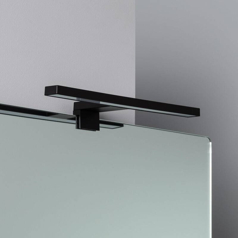 Image de Applique LED Salle de Bain 5W Carl Noire pour Miroir 