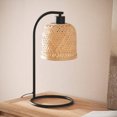 Image de Lampe à Poser Métal et Bambou Adola