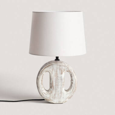 Lampada da Tavolo Legno Chandra ILUZZIA