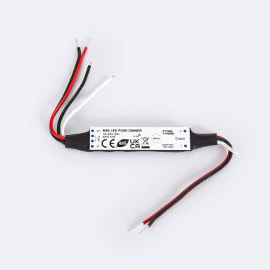 Controller Mini für LED-Streifen Einfarbig 12/24V DC kompatibel mit RF-Fernbedienung und Schalter