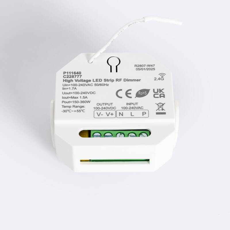 Contrôleur bande LED RGB 220V avec télécommande