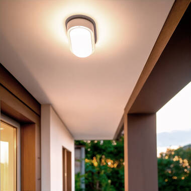 Plafon LED 15W Owalny Zewnętrzny 85x173 mm IP65 Hublot Biały