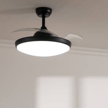 Kourak Silent Ceiling Fan with DC Motor in Black 106cm